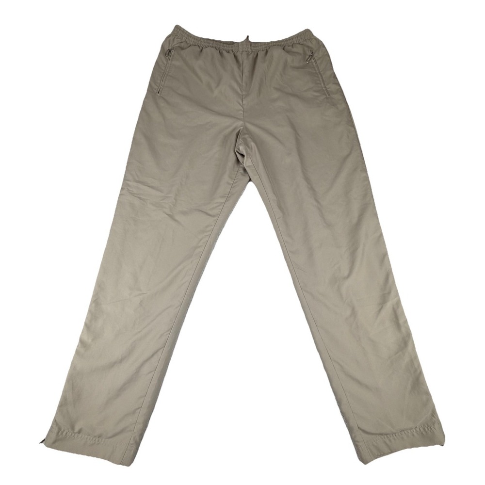 Callaway Golf Pants Mens Large Beige Athletic Performance Zip Ankle Mesh Lined‎